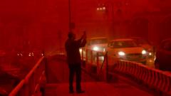 Vyras žuvo potvyniuose netoli Atėnų, o Sacharos dulkės apgaubė Kretą