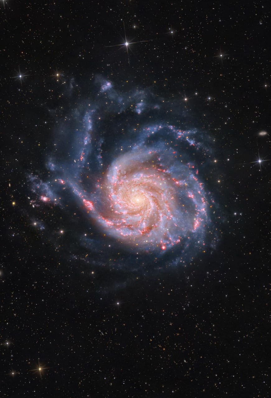 10873 Messier 101 Spiralinė Galaktika Didžiosios Meškos žvaigždyn