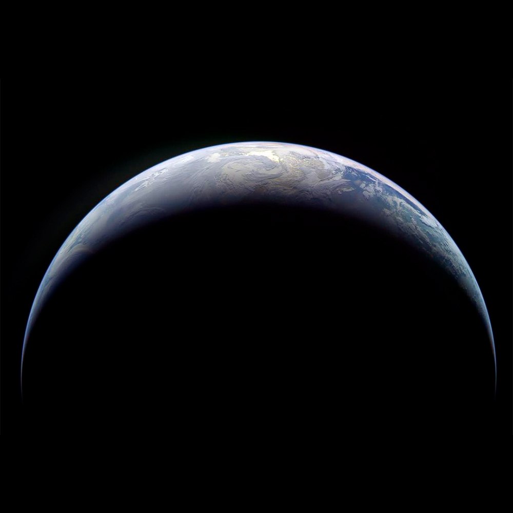 10930 Žemės Vaizdas Iš Kosmoso Rosetta Užfiksuotas Plonas Pusmė