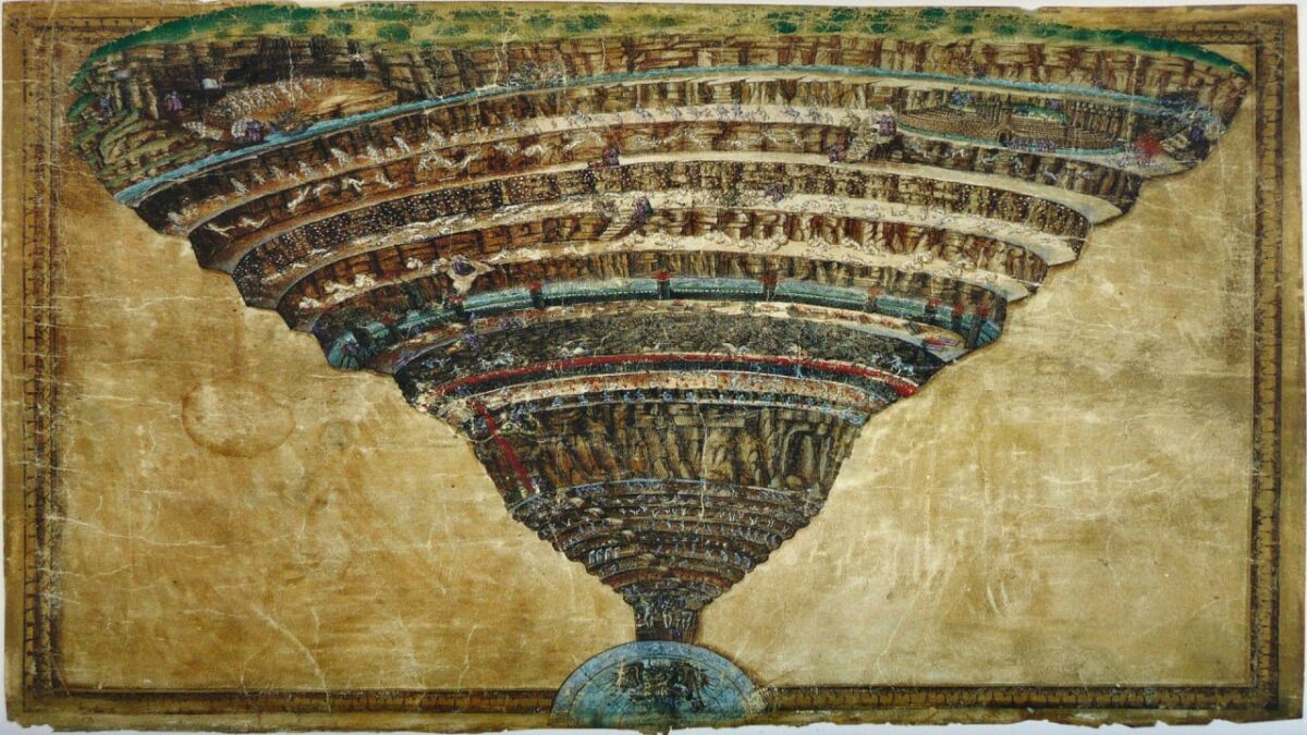 Dantės „Dieviškoji komedija“ kaip asteroido smūgio modelis 1497 Dantės Dieviškoji Komedija Kaip Asteroido Smūgio Modelis