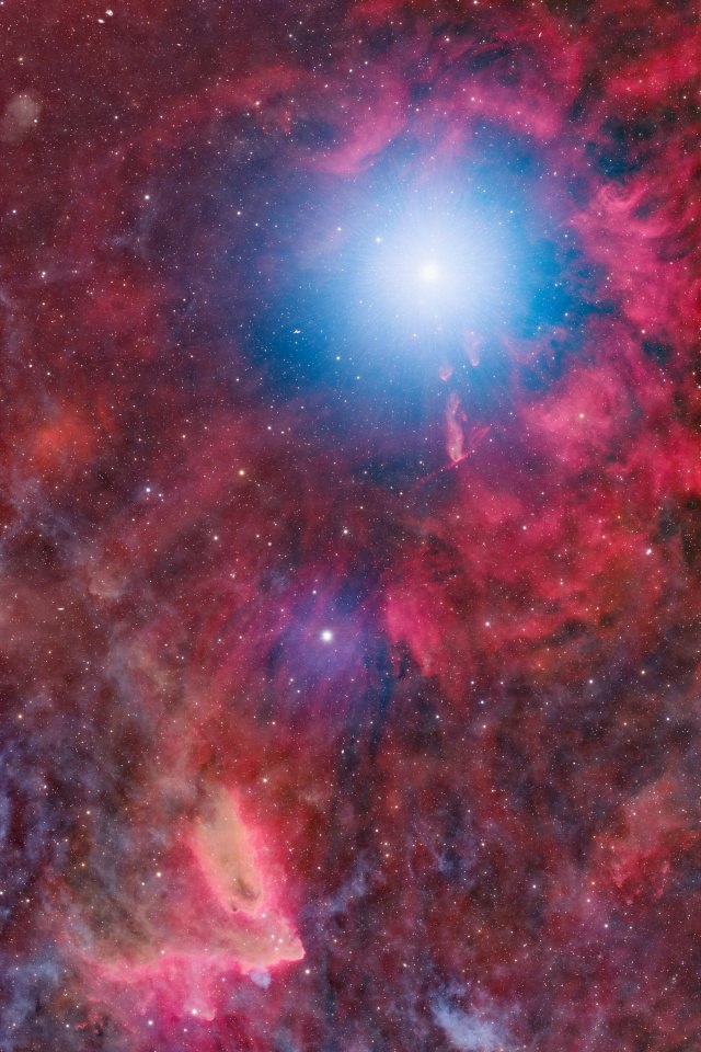 16420 Astronomas Užfiksavo Rygelio Mėlyną Liepsną Ir Vandenilio ūk