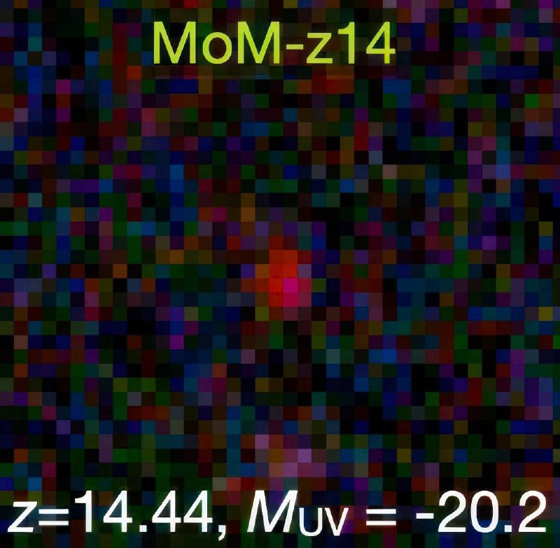 James Webb teleskopas atrado tolimiausią žinomą galaktiką MoM-z14