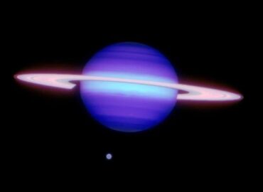 16573 Saturno Ir Titano Infraraudonųjų Spindulių Vaizdas Atskleidž