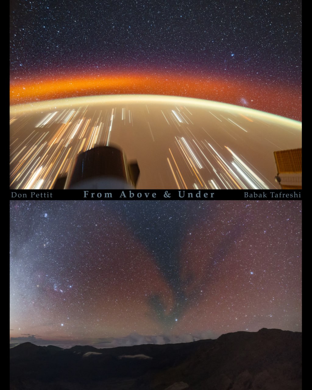 Atmosferos raudonas švytėjimas: vaizdai iš kosmoso ir Žemės