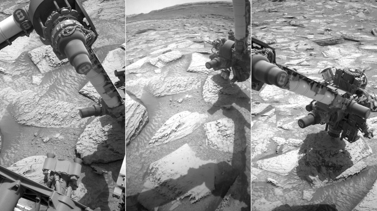 NASA Curiosity roveris susidūrė su 13 kg Marso uolos iššūkiu