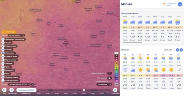7175 Maskvoje Kitą Savaitę Temperatūra Pakils Virš 30c