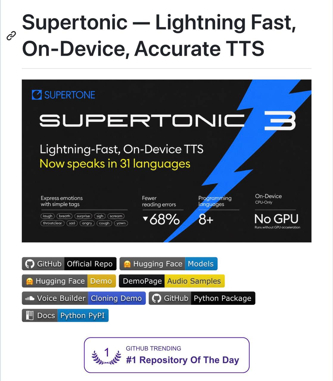 7190 Naujas Kalbos Generatorius Supertonic 3 Dabar Be Apribojim