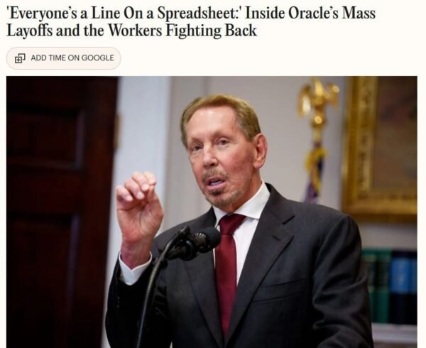 7720 Oracle Atleido 30 000 Darbuotojų Pakeitė Juos Dirbtiniu Int