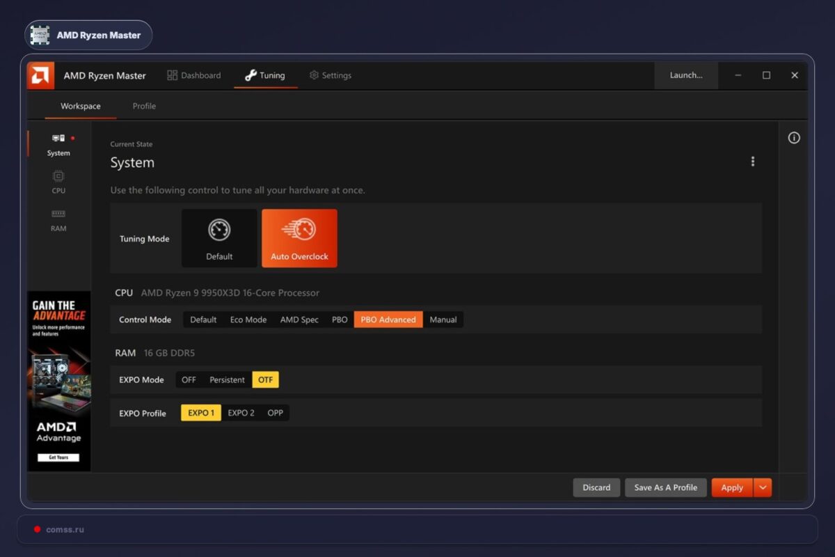 AMD atnaujina Ryzen Master 3.1.0 su nauja Curve Shaper funkcija