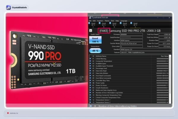 Crystaldiskinfo 990 Padeda Atpainti Padirbtus Samsung Ssd