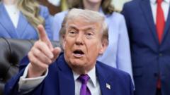 Donaldas Trumpas kritikuoja Irano pasiūlymą dėl paliaubų