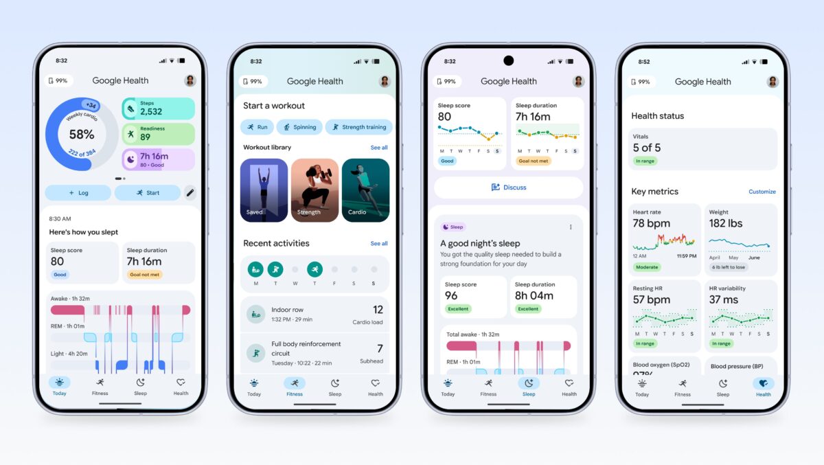 Google pervadina Fitbit programėlę į Google Health