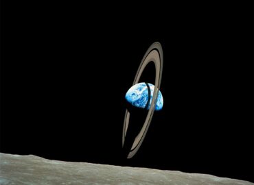 11053 Žemė Su žiedais Kaip Atrodytų Mūsų Planeta Su Saturno žieda