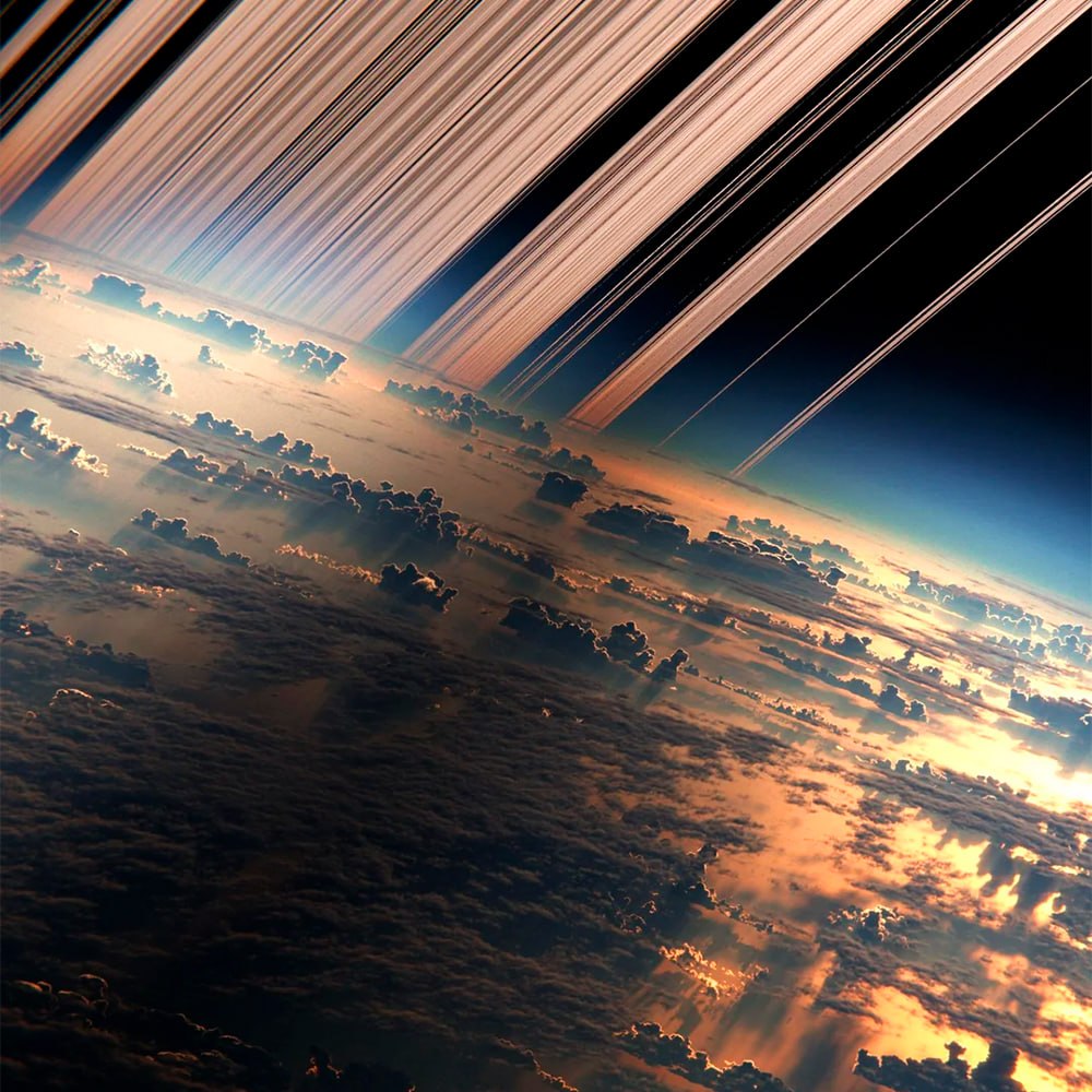 Žemė su žiedais kaip Saturnas: kaip atrodytų mūsų planeta
