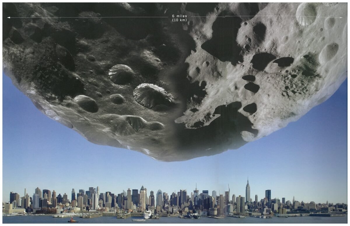 11064 Chicxulub Asteroido Ir Manhatano Dydžių Palyginimas Kas Nut