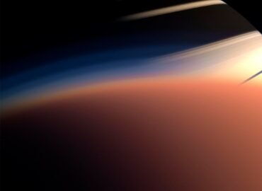 11101 Saturno Pakilimas Virš Titano įspūdingas Kosminis Reginys