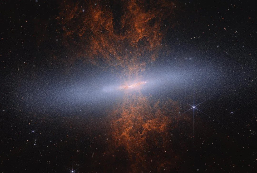 11107 Galingas Jwst Teleskopas Atskleidžia Galaktikos M82 Struktūr
