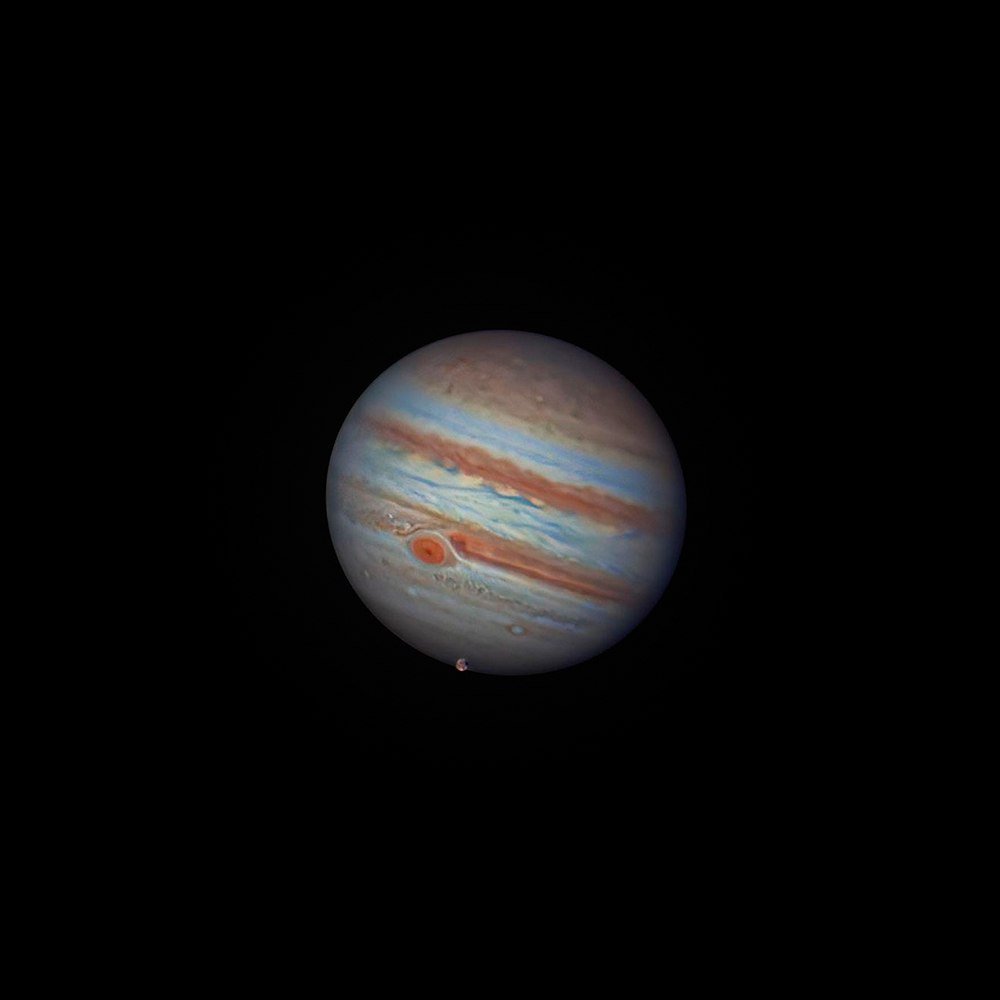 11111 Neįtikėtina Jupiterio Ir Ganimedo Nuotrauka Padaryta Mėgėji