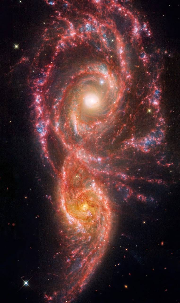 16585 Ngc 2207 Ir Ic 2163 Dvi Galaktikos Kurios Susijungs Po Mil