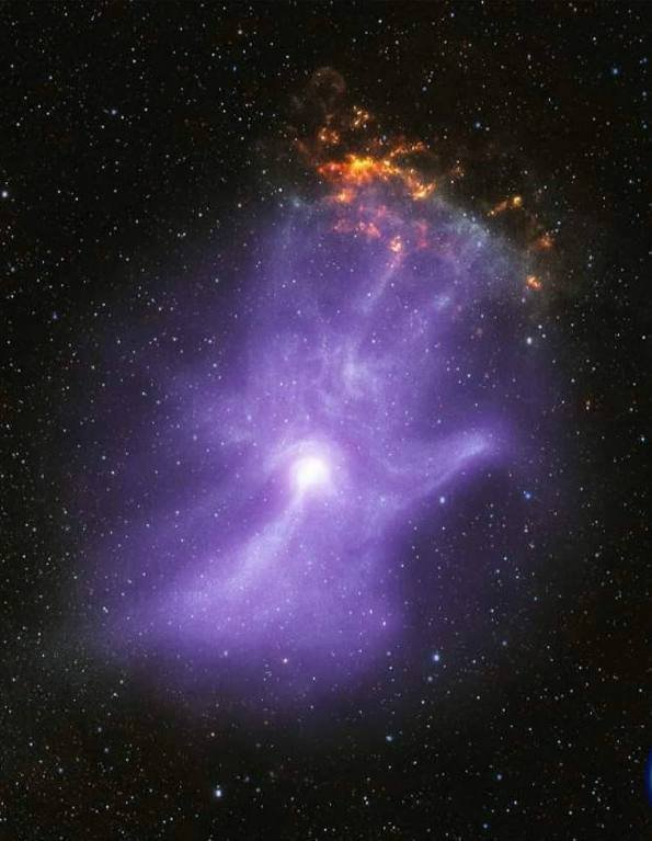 Pulsarinė vėjo ūkas MSH 15-52: Dievo ranka kosmose