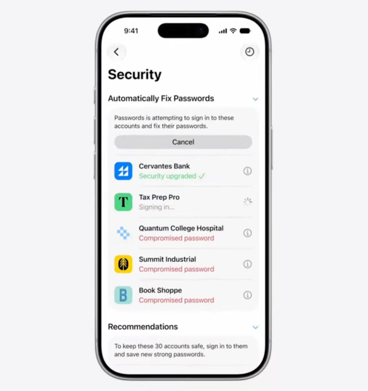 7446 Apple Leis Greitai Atnaujinti Nesaugius Slaptažodžius