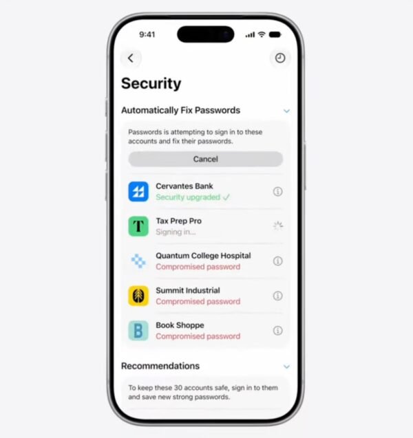7446 Apple Leis Greitai Atnaujinti Nesaugius Slaptažodžius