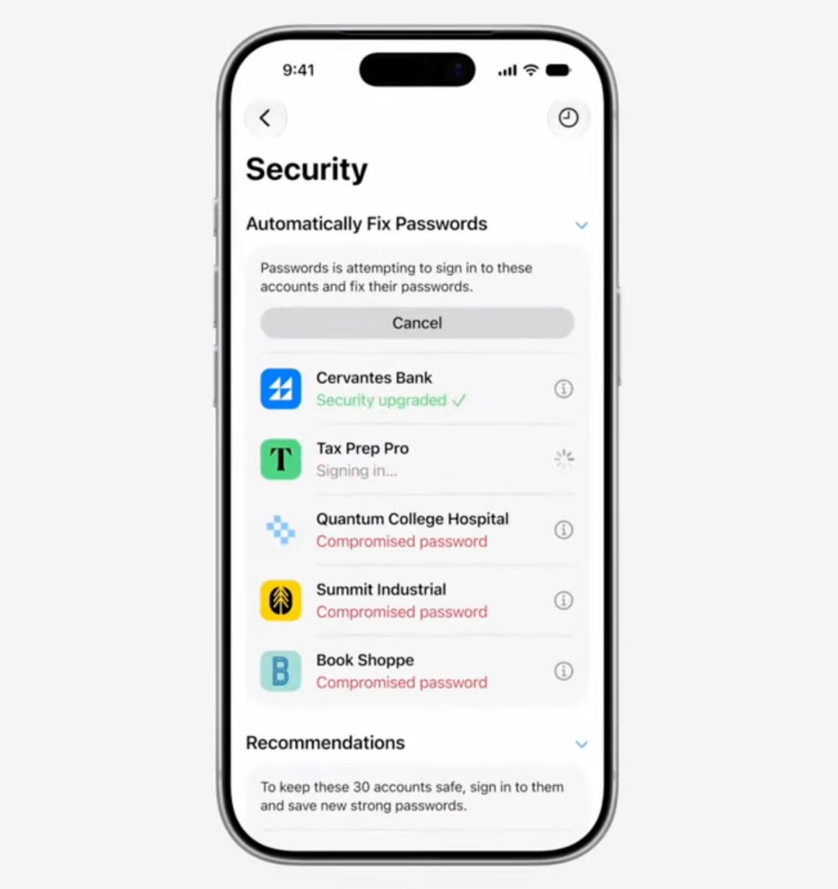 7446 Apple Leis Greitai Atnaujinti Nesaugius Slaptažodžius