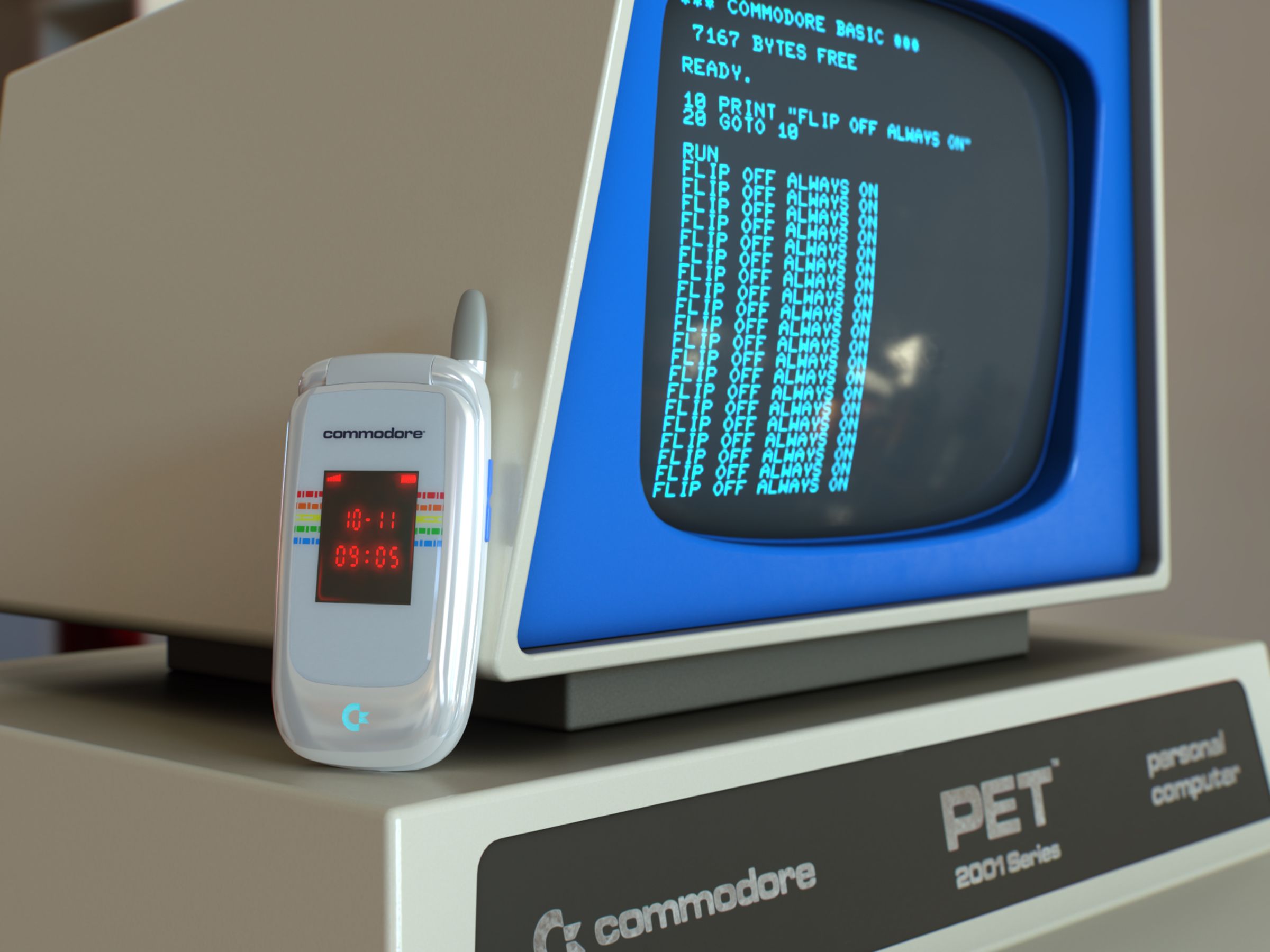 Commodore Callback 8020 Retro Dizaino Telefonas Skaitmeniniam Detoksikui