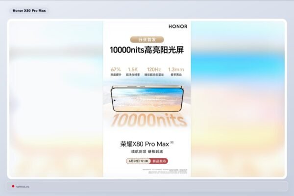 Honor X80 Pro Max Naujas Imanusis Su 10 000 Nit Ekranu Ir 11 000 Mah Baterija
