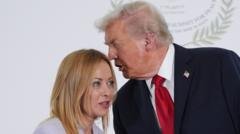 Italijos premjerė Meloni ir Trumpas: viešas konfliktas ir asmeniniai įžeidimai