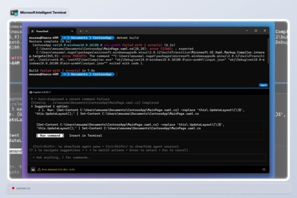 Microsoft Intelligent Terminal Gavo Windows 10 Palaikym