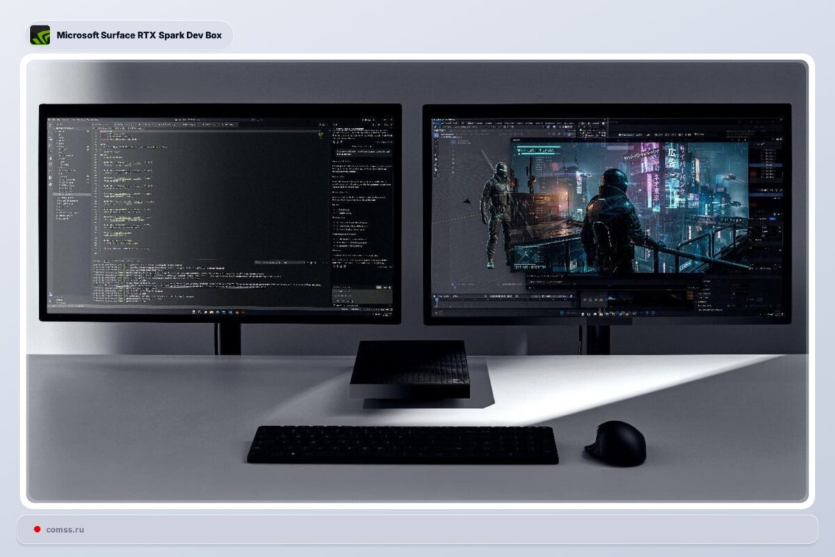 Microsoft Pristat Surface Rtx Spark Dev Box Mini Kompiuter Ai Modeliams