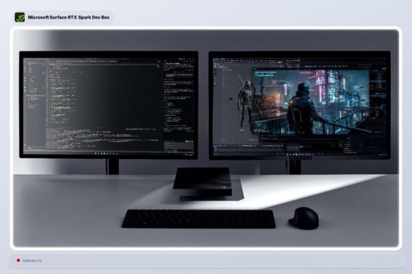 Microsoft Pristat Surface Rtx Spark Dev Box Mini Kompiuter Ai Modeliams