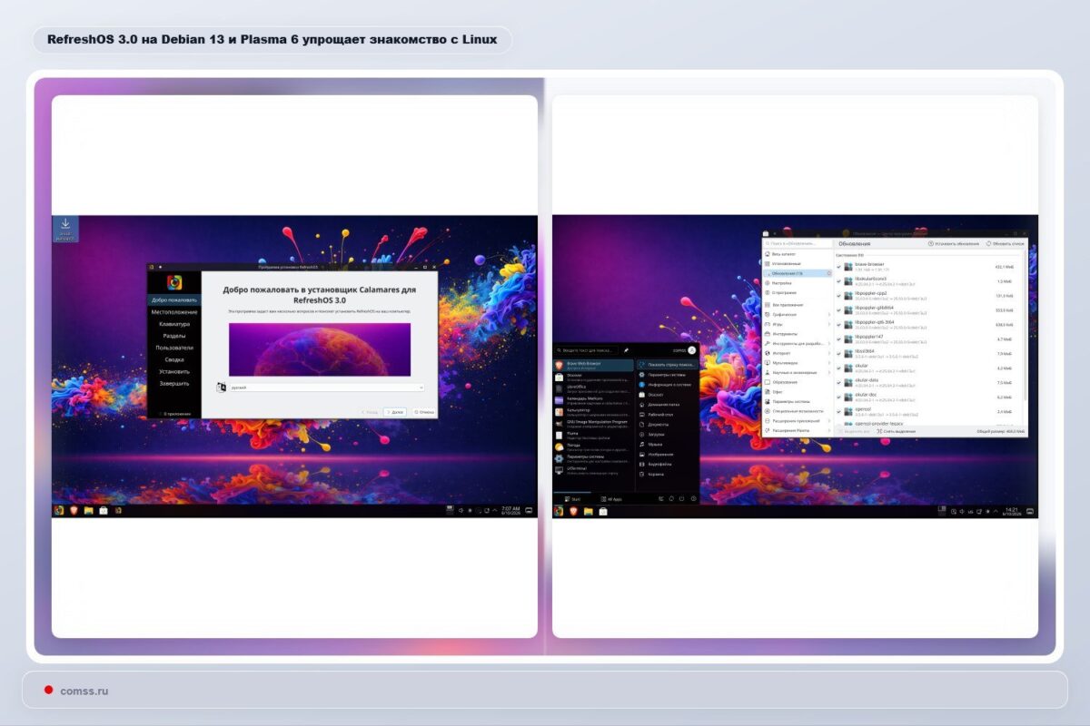 Refreshos 30 Nauja Versija Su Debian 13 Plasma 6 Ir Linux 612 Branduoliu