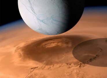 11155 Enceladas Ir Olimpas Saturno Palydovo Ir Marso Kalno Palygi