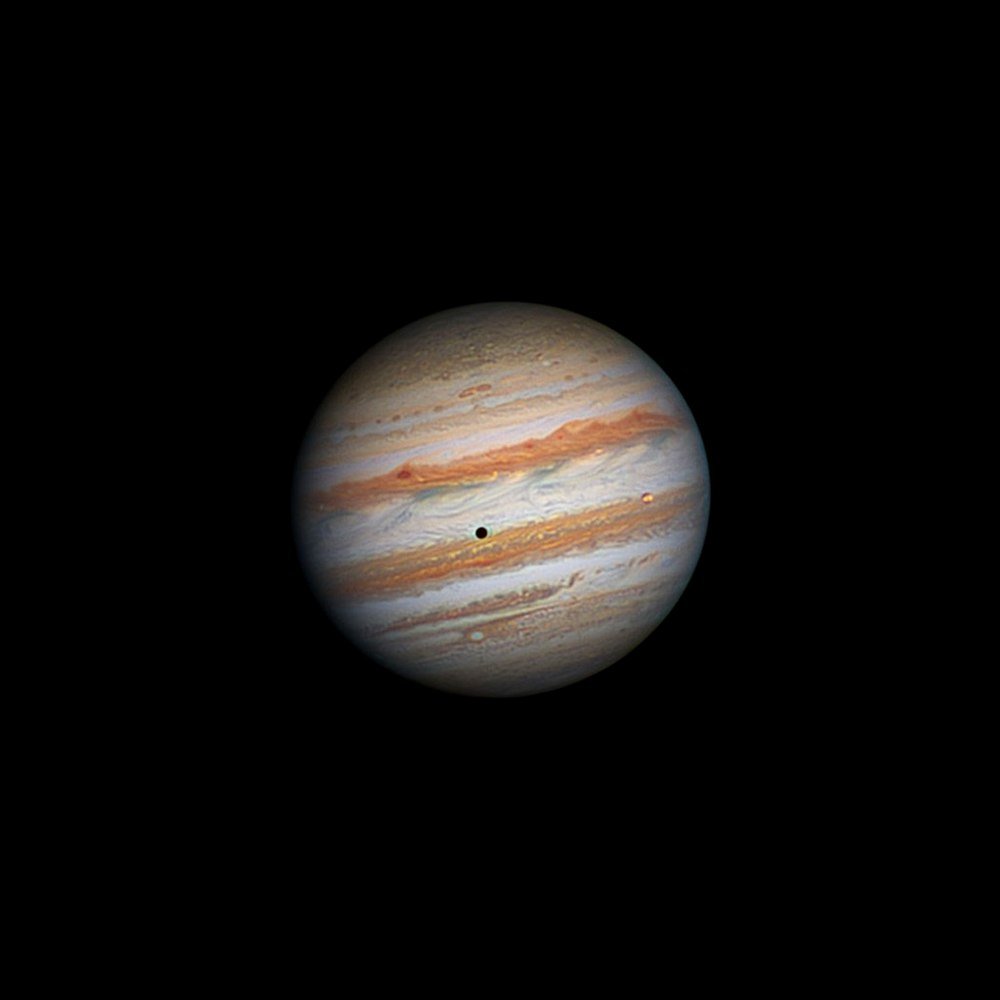 11224 Amatieriškas Teleskopas Užfiksavo Io Praeitį Per Jupiterio D