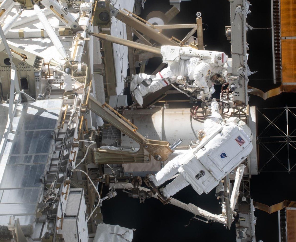 11599 Astronautai Atliks Svarbų Remontą Tarptautinėje Kosminėje St