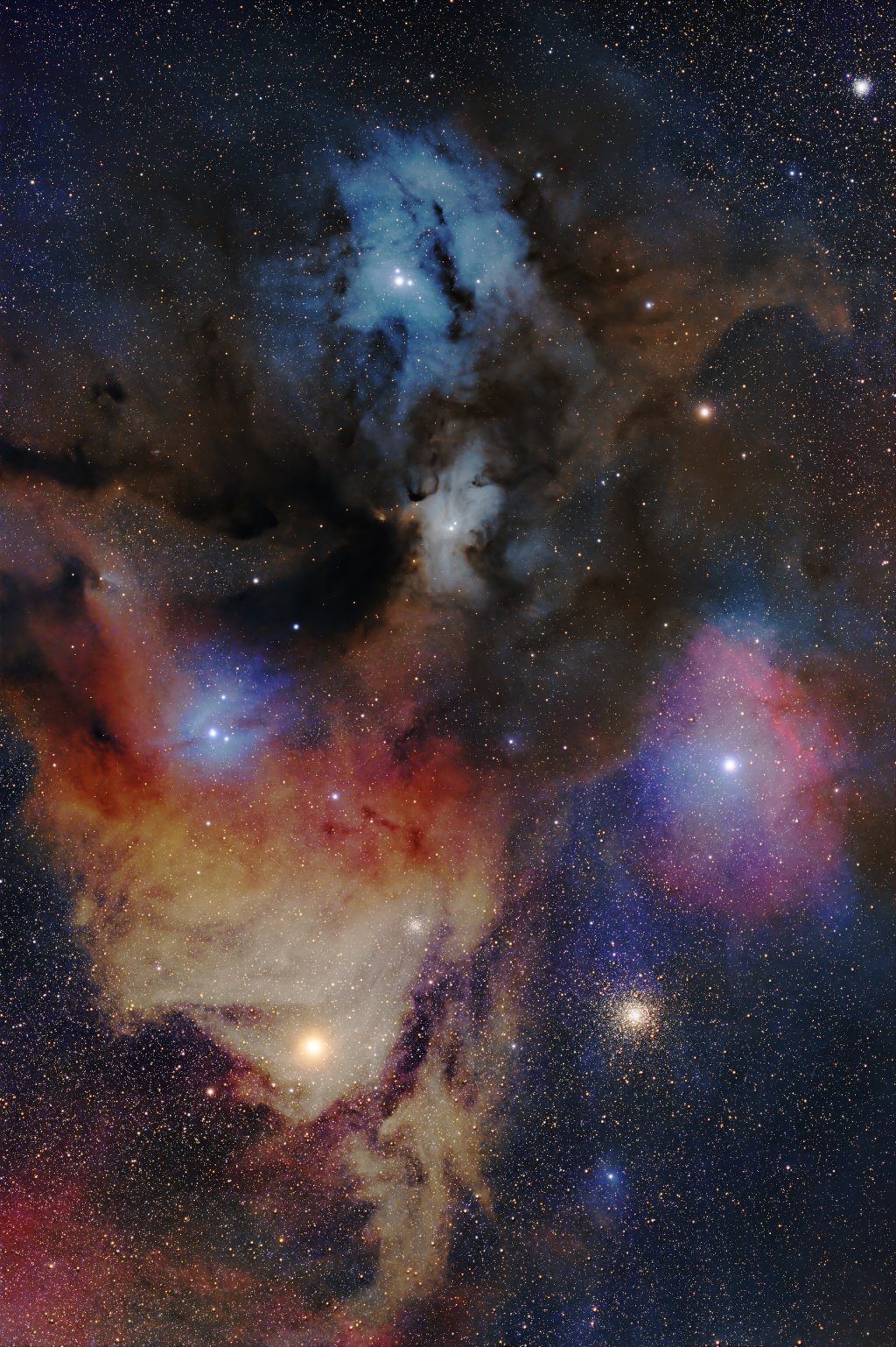 16787 Žvaigždžių Formavimosi Regionas Rho Ophiuchi Primena Cukraus