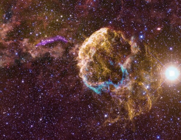 Dviejų supernovų liekanos: Medūzos ūkas ir G189.6+3.3