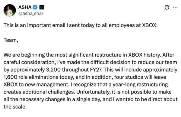 Microsoft optimizuoja Xbox padalinį: planuojami masiniai atleidimai