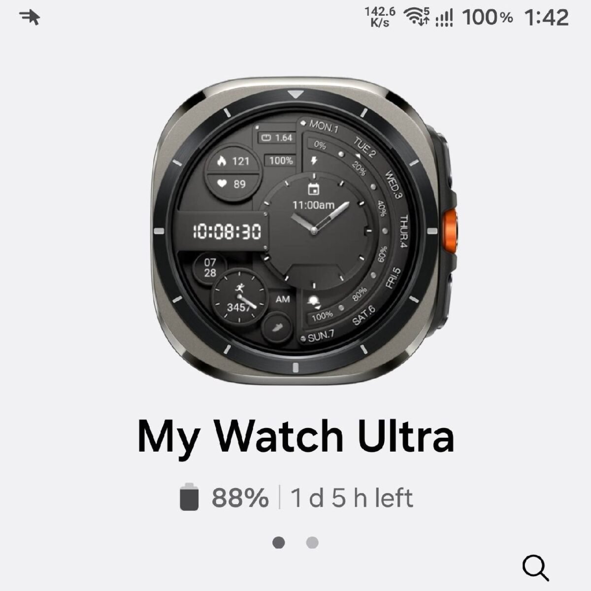 8405 Naujas Samsung Galaxy Watch Ultra Ciferblatas švarus Dizain