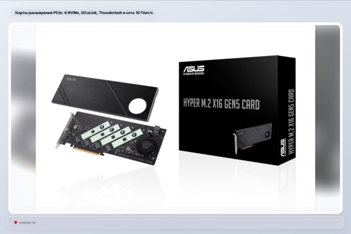 Pcie Pltimo Kortels Nvme Oculink Thunderbolt Ir 10 Gbs Tinklas