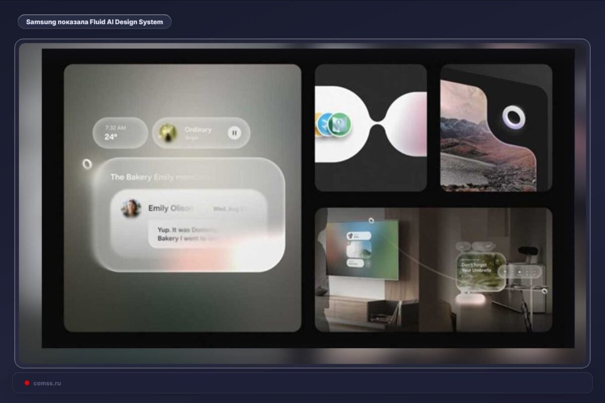 Samsung Pristat Fluid Ai Design System Generatyvin Ssajos Koncept