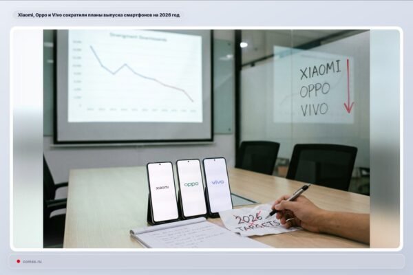 Xiaomi, Oppo ir Vivo mažina išmaniųjų telefonų gamybos planus 2026 metams dėl mikroschemų trūkumo