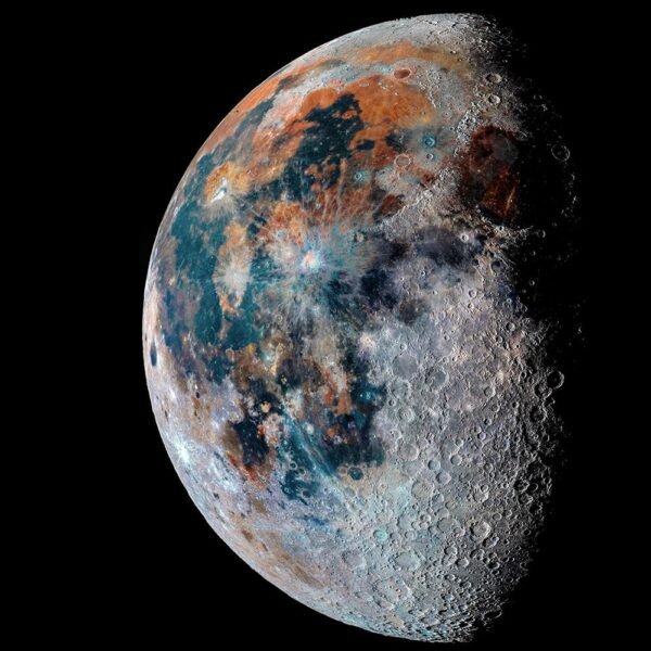 11298 Čekijos Astronomai Pristatė Detalų Mėnulio Vaizdą Iš Mažėjan