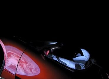 11308 Tesla Automobilių Kosminė Kelionė Žemės Atspindžiai Iš Kosm