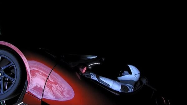 11308 Tesla Automobilių Kosminė Kelionė Žemės Atspindžiai Iš Kosm