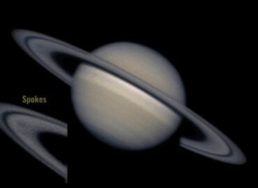 16984 Saturno žieduose Pastebimi Paslaptingi Spygliukai