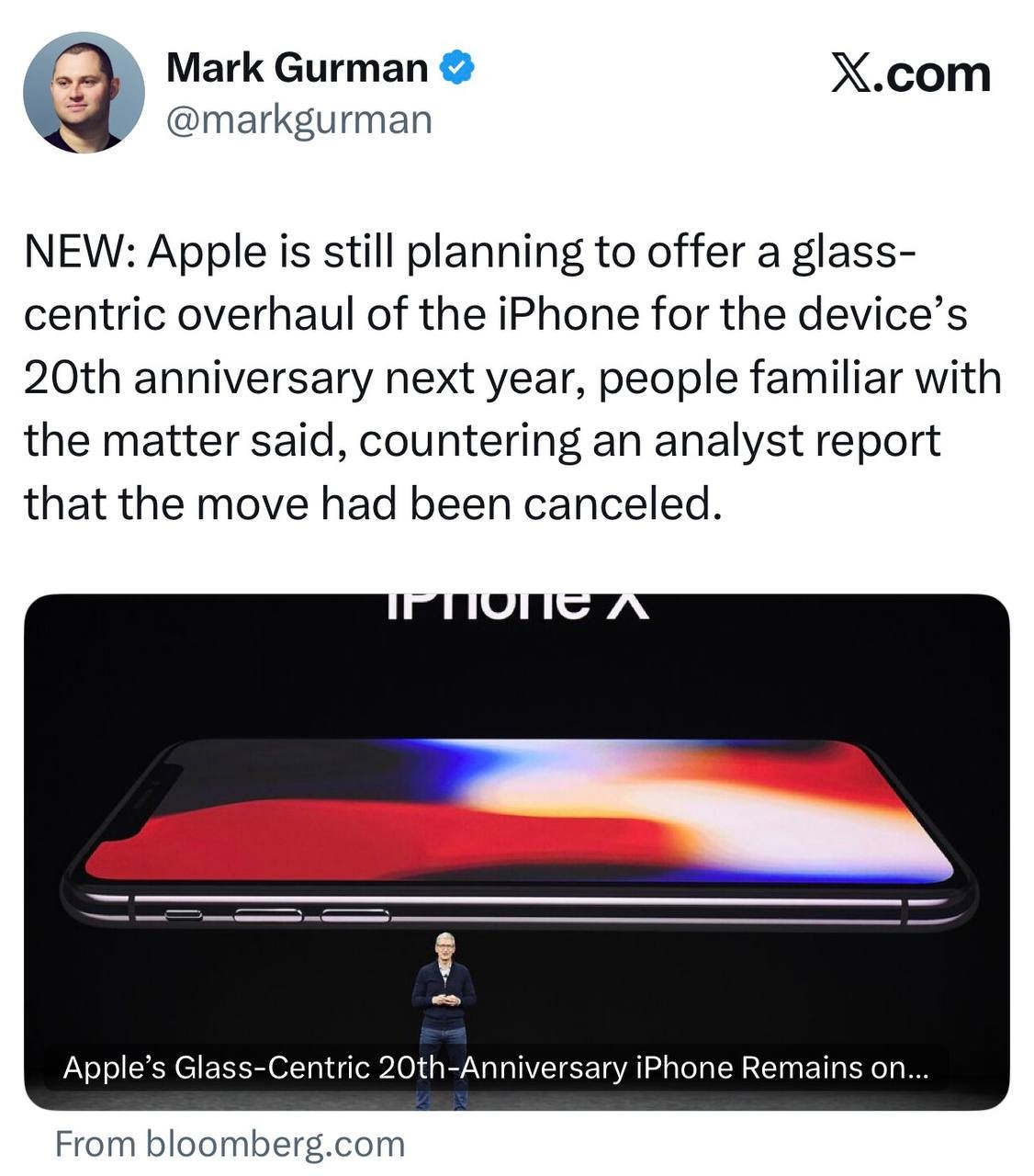 7862 Apple Planuoja Išleisti Stiklinį Iphone Pro Jubiliejui