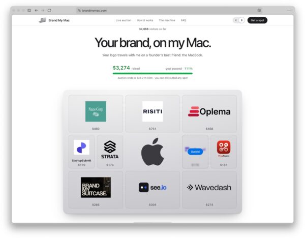 Jaunuolis parduoda reklaminius plotus ant būsimo „MacBook“